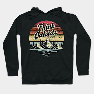 Funny Outdoor Adventure - Think Outside No Box Required Hoodie